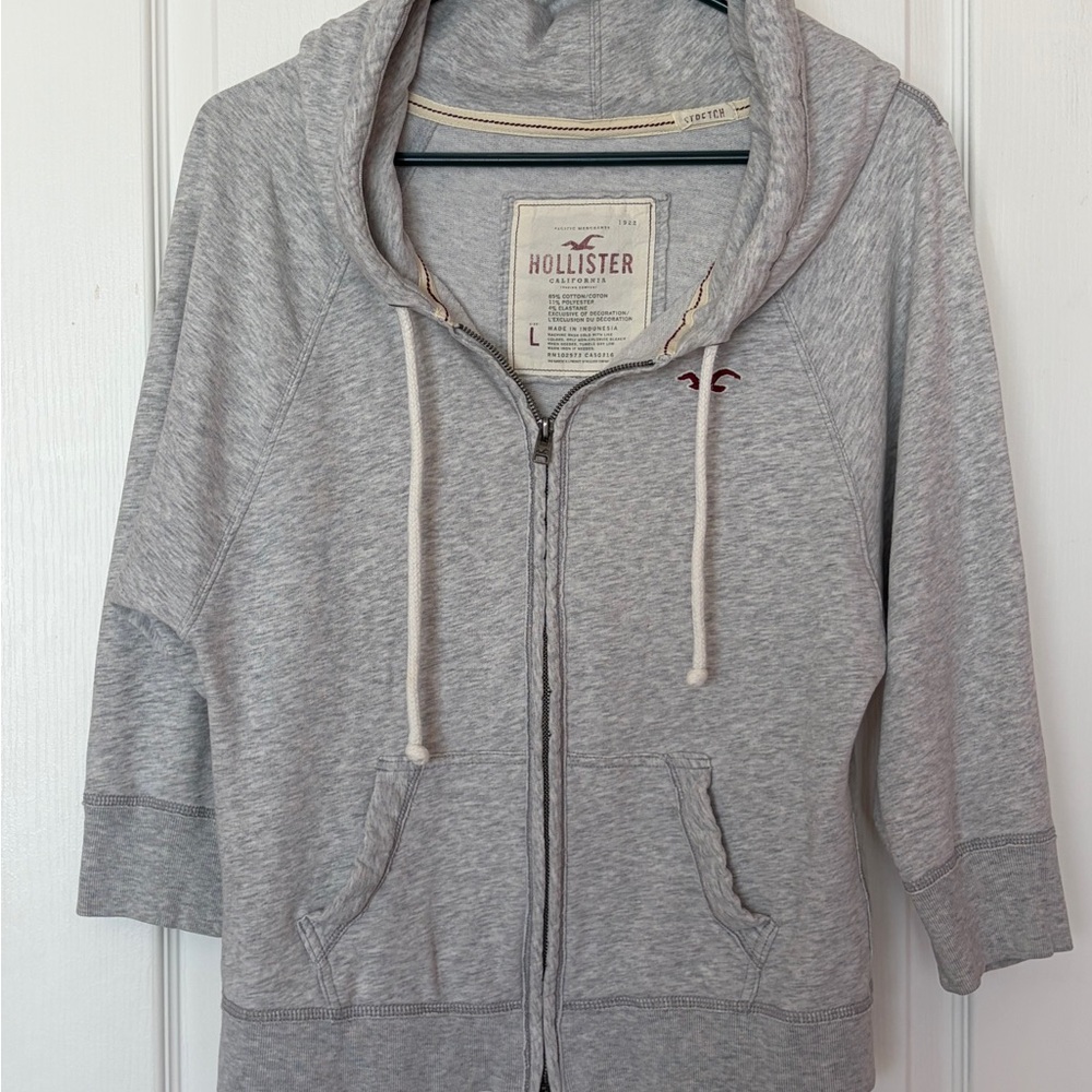 Hollister Light‎ Gray Hoodie